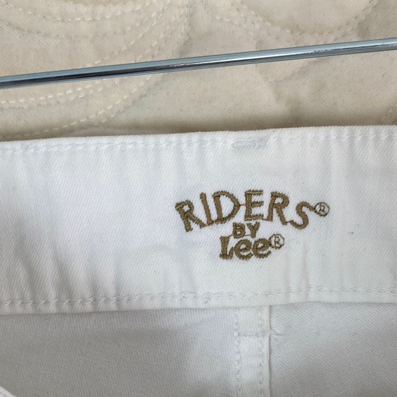 Riders by Lee White Capris Cotton Size 10 - Picture 9 of 10